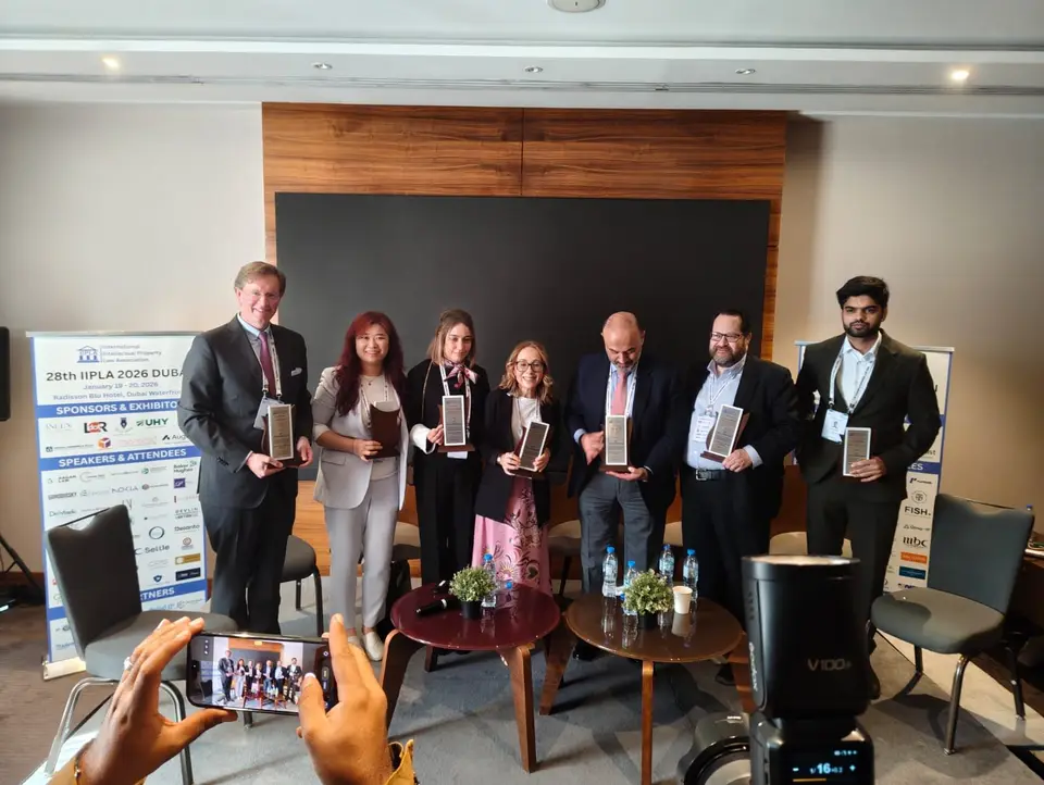 On stage at the IIPLA ceremony