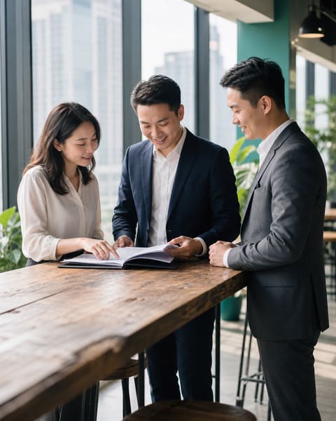 Founders reviewing India company incorporation documents with a GTC attorney